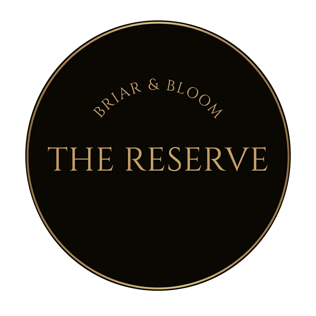 The Reserve collection logo by Briar & Bloom