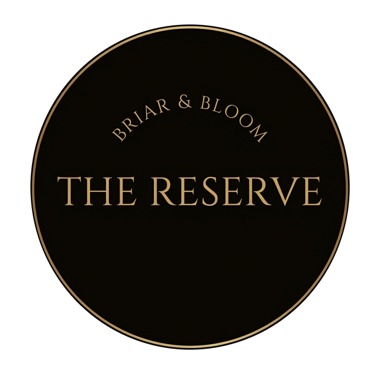 The Reserve collection logo by Briar & Bloom