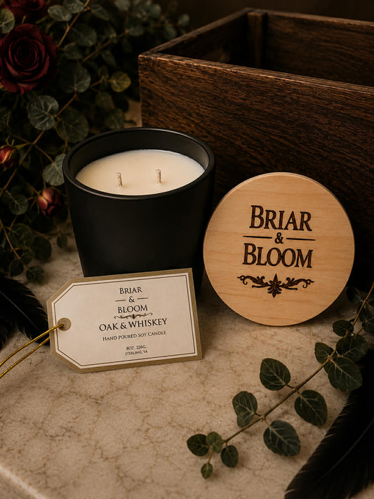 Whiskey & Oak Soy Candle